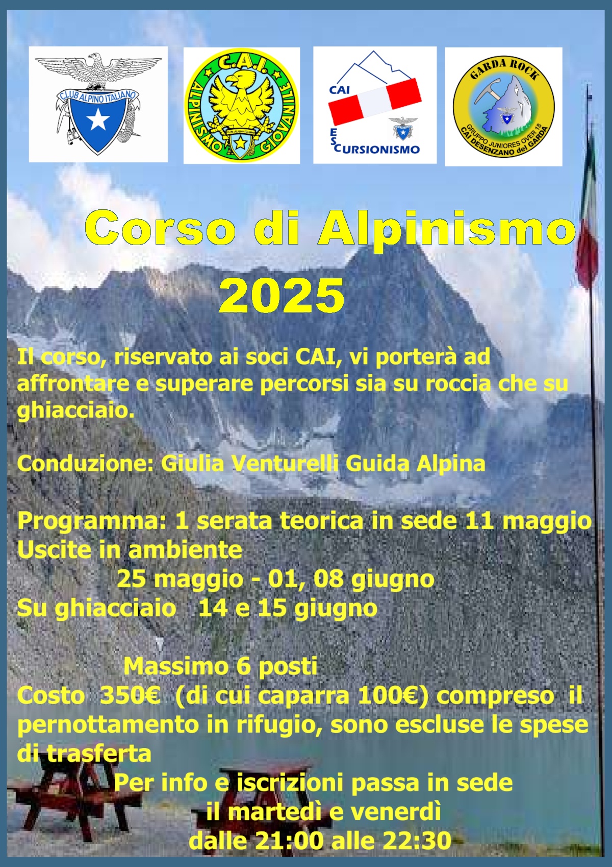 Locandina Corso Alpinismo 2025